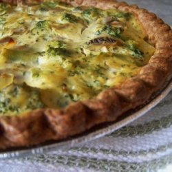 Spinach and Mushroom Tofu Quiche