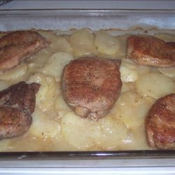 Pork Chops With Scalloped Potatoes