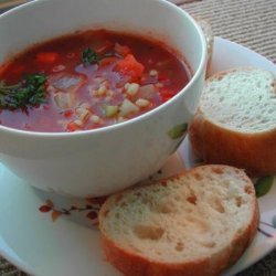 2bleu's Vegetable Barley Soup