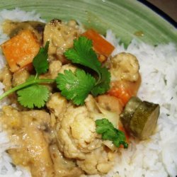 Green Coconut Curry With Vegetables