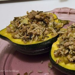 Acorn Squash with Sausage