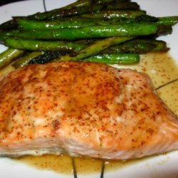 Broiled Salmon With Honey & Vermouth