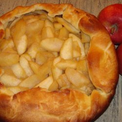 Rustic Apple Tart With Rich Cream Cheese Crust