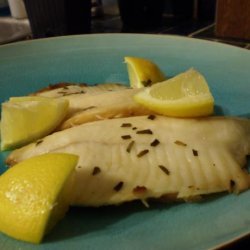 Braised Halibut With Tarragon and Chives