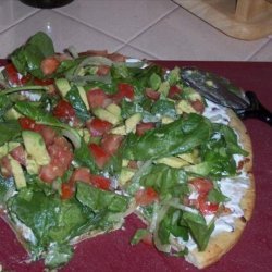 Drake Hogestyn's Salad Pizza