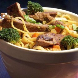 Stir Fry Steak and Noodles