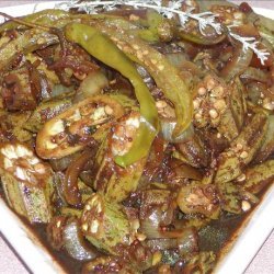 Okra vegetable