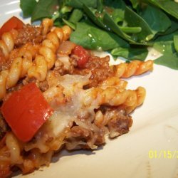 Pasta With Ground Beef and Tomato