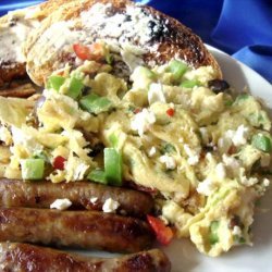 Simple Greek Scrambled Eggs