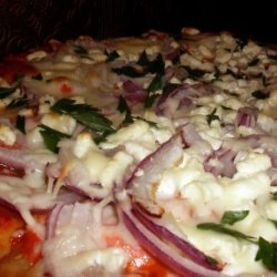 Smoked Salmon, Tomato and Feta Pizza