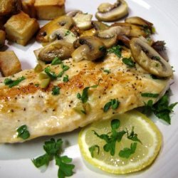 Skillet Chicken Cutlets With Mushrooms