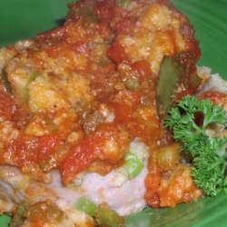 Creole Pork Chops & Cornbread Casserole