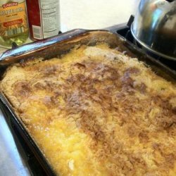 Super Easy Fruit Cocktail Cobbler Cake