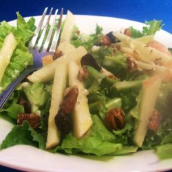 Apple, Dried Cherry, and Pecan Salad With Maple Dressing