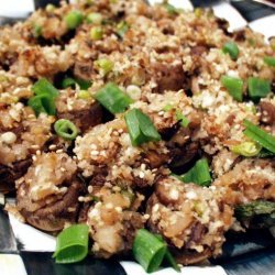 Panko Stuffed Mushrooms - Asian Style