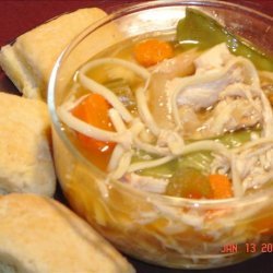 Chicken Linguine Soup - Crock Pot