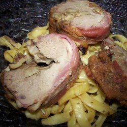 Mushroom-Stuffed Bacon Wrapped Pork Tenderloins