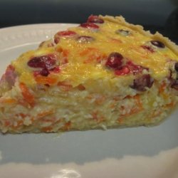 Sweet Potato Cranberry Quiche