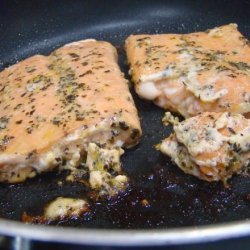 Orange Basil Sauce over Salmon Fillets