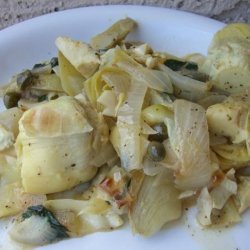 Artichoke Hearts in Lemon-Parsley Sauce