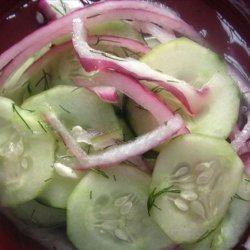 Dilled Cucumber and Onions