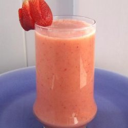 Orange, Peach, Strawberry and Banana Smoothie