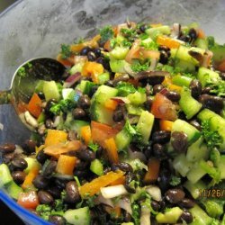 Middle Eastern Style Black Bean Salad