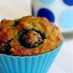 Blueberry Oatmeal Muffins With Walnuts