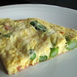 Frittata With Asparagus, Canadian Bacon and Parmesan