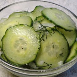 The Realtor's Garlicky Cucumbers