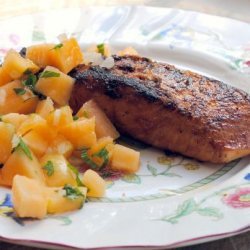 Moroccan Roasted Salmon With Mango Salsa