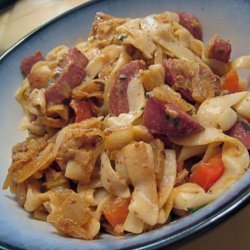 Kielbasa and Sauerkraut Pasta