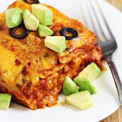 Mexican  lasagna 