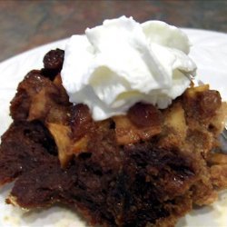 Apple Gingerbread Bread Pudding