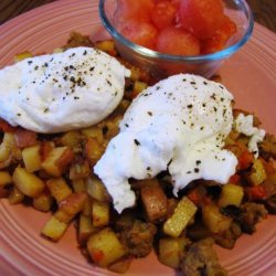 Farmhouse Hash With Poached Eggs