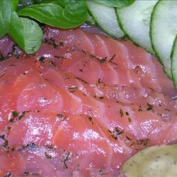 Gravlax (marinated salmon)