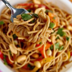 pasta with peanut sauce