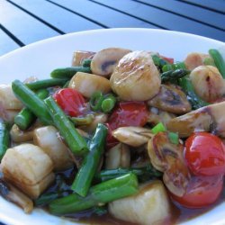 Scallop & Asparagus Stir Fry