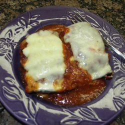 Lightened up  Eggplant ( Aubergine) Rollatini