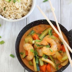 red shrimp curry