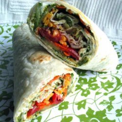 Pat's Creamy Basil Pesto Wraps