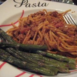 Vegan Creamy Spaghetti Bolognese