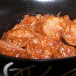 BBQ Beans and Sausage Crock Pot