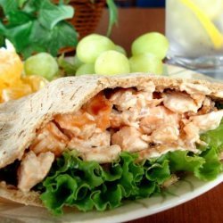 Grilled Buffalo Chicken Salad Sandwiches or Pitas