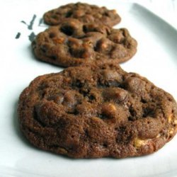 Chocolate Peanut-Butter-Butterscotch Cookies