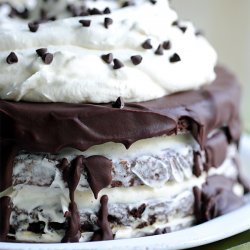 7 Layer Brownie Ice Cream Cake