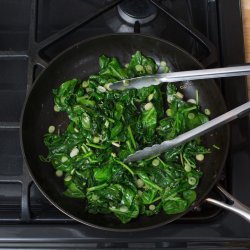 Smashed Potatoes With Spinach