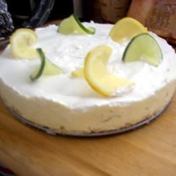 Daiquiri Chiffon Cheesecake with Pretzel Crust