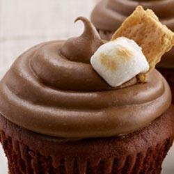 Chocolate Marshmallow S'more Cupcakes