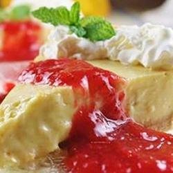 Breezy Key Lime Pie with Strawberry Rhubarb Glaze